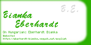 bianka eberhardt business card